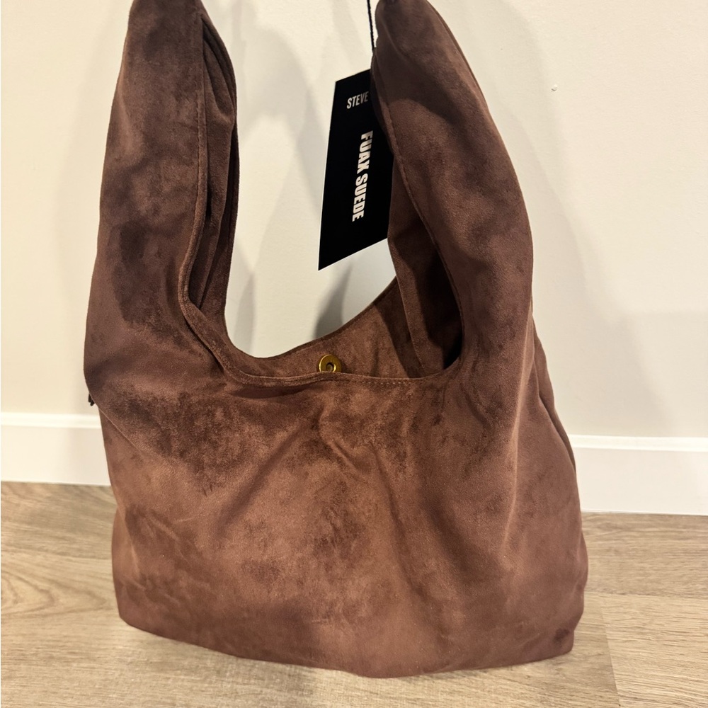 Steve Madden brown suede bag